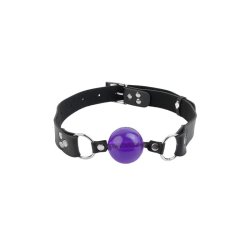 Penis Shaped Ball Gag Purple