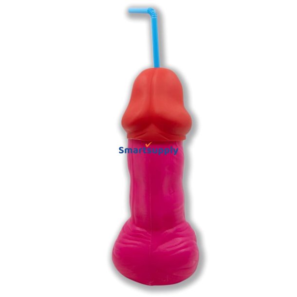 Penis-Shaped Cup Fuchsia 500 ml