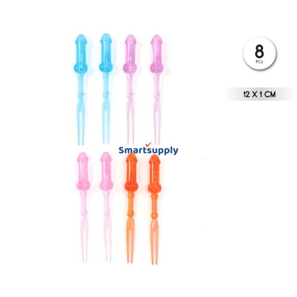 Penis-shaped skewers 8 units