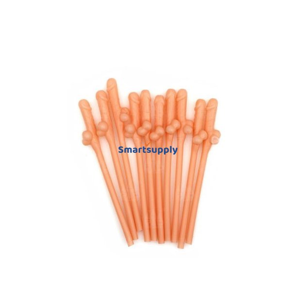 Penis-Shaped Straws - Pack of 10