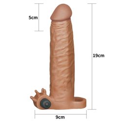 Penis Sleeve Pleasure X-Tender Brown Add 2 