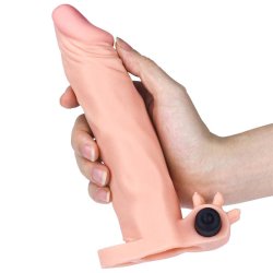 Penis Sleeve with Vibration Add 2 Pleasure X-Tender Flesh
