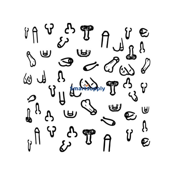 Penis square coasters 10 units