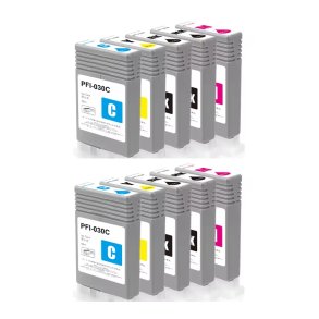 Canon PFI-030 bl�kpatroner 10 stk 550ml kompatibel multipakke