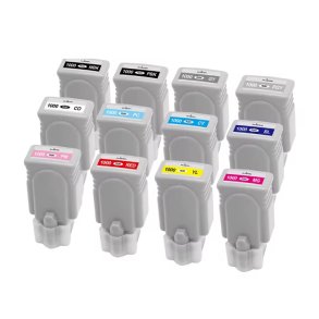 Canon PFI-1000 bl�kpatroner 12 stk 960ml kompatibel multipakke