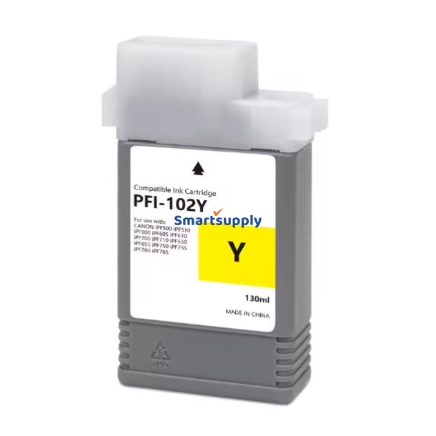 Canon PFI-102Y Gul bl�kpatron 130ml kompatibel 0898B001