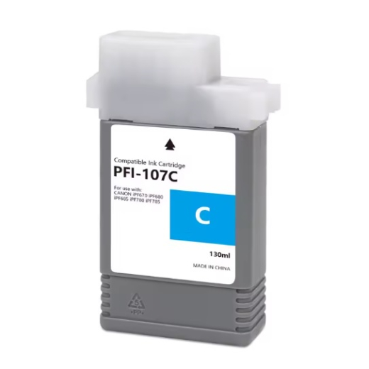 Canon PFI-107C Cyan bl�kpatron 130ml kompatibel 6706B001