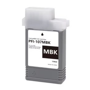 Canon PFI-107MBK Mat Sort bl�kpatron 130ml kompatibel 6704B001