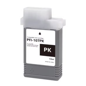 Canon PFI-107BK Sort bl�kpatron 130ml kompatibel 6705B001