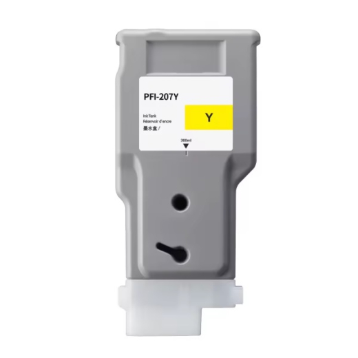 Canon PFI-207Y Gul bl�kpatron 300ml kompatibel 8792B001