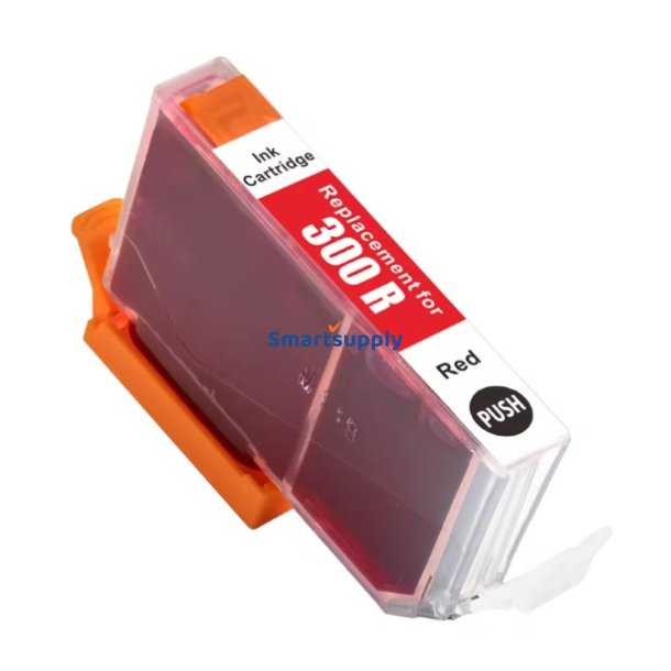 Canon PFI-300R R�d bl�kpatron 14ml kompatibel 4199C001