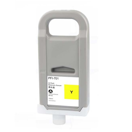 Canon PFI-701Y Gul bl�kpatron 700ml kompatibel