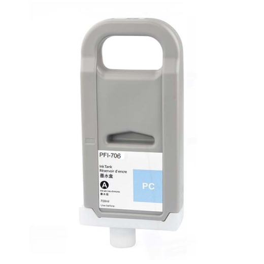 Canon PFI-706PC Foto Cyan bl�kpatron 700ml kompatibel