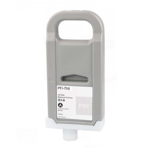 Canon PFI-706PGY Foto Gr� bl�kpatron 700ml kompatibel