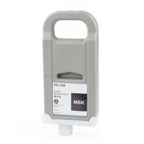 Canon PFI-706MBK Mat Sort bl�kpatron 700ml kompatibel