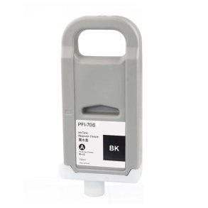 Canon PFI-706BK Sort bl�kpatron 700ml kompatibel
