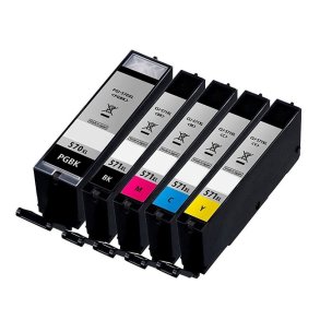 Canon 570 / 571 XL B/B/C/M/Y 5 blkpatroner kompatibel