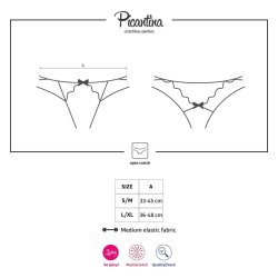 Picantina Crotchles Thong Black - S/M
