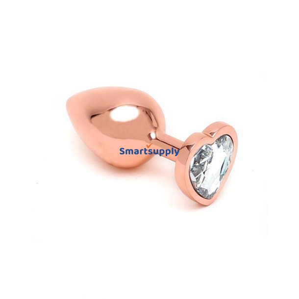 Pisa Heart Shaped Butt Plug Rose Gold