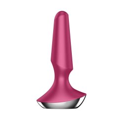 Plug-ilicious 2 Vibrating Butt Plug with Satisfyer Connect App Berry