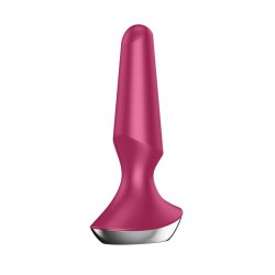 Plug-ilicious 2 Vibrating Butt Plug with Satisfyer Connect App Berry