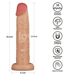 Power Basics Dildo with Vibration 10