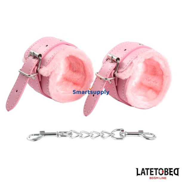 Premium Fur Lined Handcuffs Pink