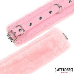 Premium Fur Lined Handcuffs Pink