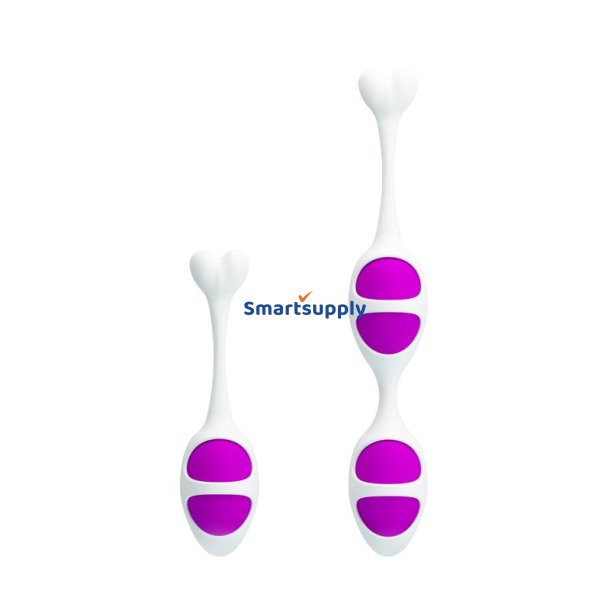 Pretty Love Oval Shaped Kegel Balls Purple