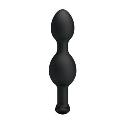 Pretty Love Silicone Anal Balls Black