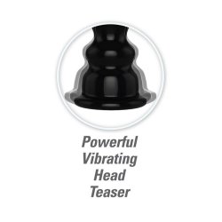 Pump Worx Ultimate Head Job Vibrating Penis Pump Black