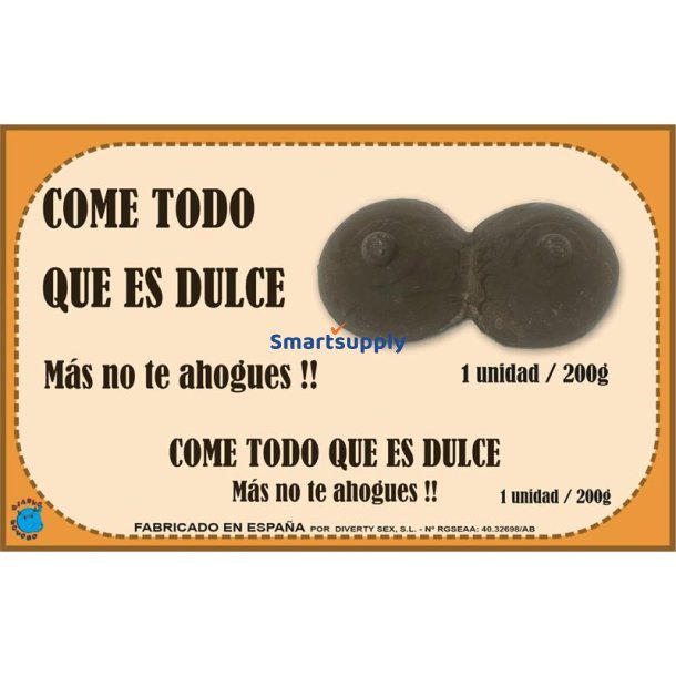 Pure Chocolate Bar Breast Shape 200 gr