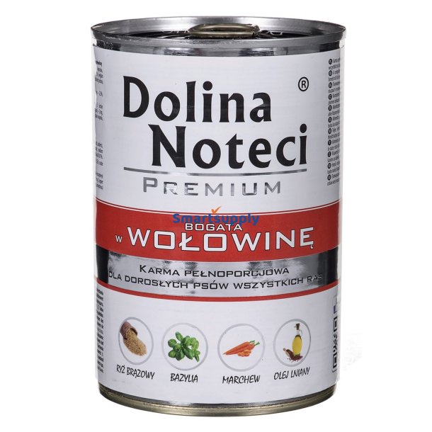 Dolina Noteci Premium Oksekd - Vdfoder Til Hunde - 400 G