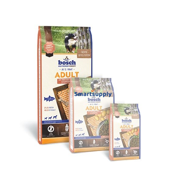 Bosch 52220015 trfoder til hund 15 kg Voksen Kartoffel, Laks