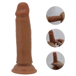 Quentin Dildo with Sliding Skin-Retractil 18.4 cm