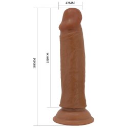 Quentin Dildo with Sliding Skin-Retractil 18.4 cm
