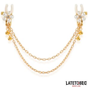 Rearl nipple clamps with Chain