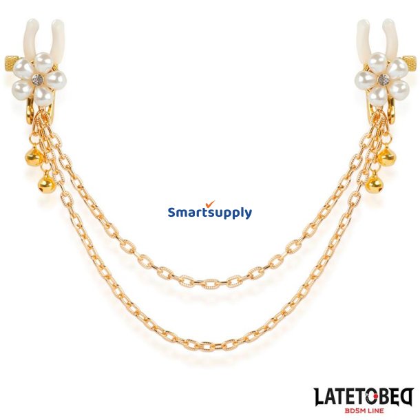 Rearl nipple clamps with Chain