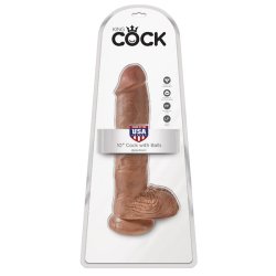 Reaslitic Dildo with Testicles 10 Tan