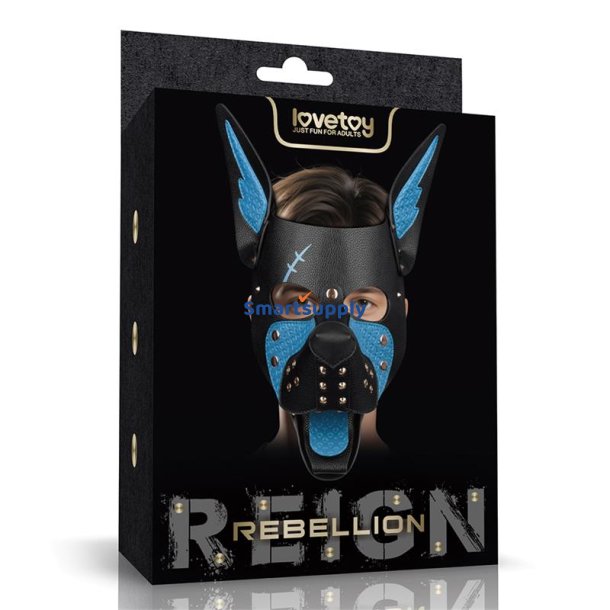 Rebellion Reign Scarred Alpha Pup Mask Blue