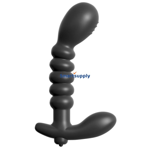 Ribbed Prostate Vibe Black