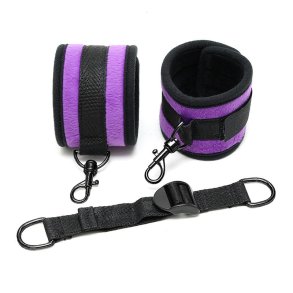 AnkleCuffs with Spreader Strap Adjustable Purple