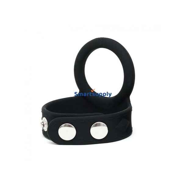 Penis Strap with Cockring Silicone - M/L