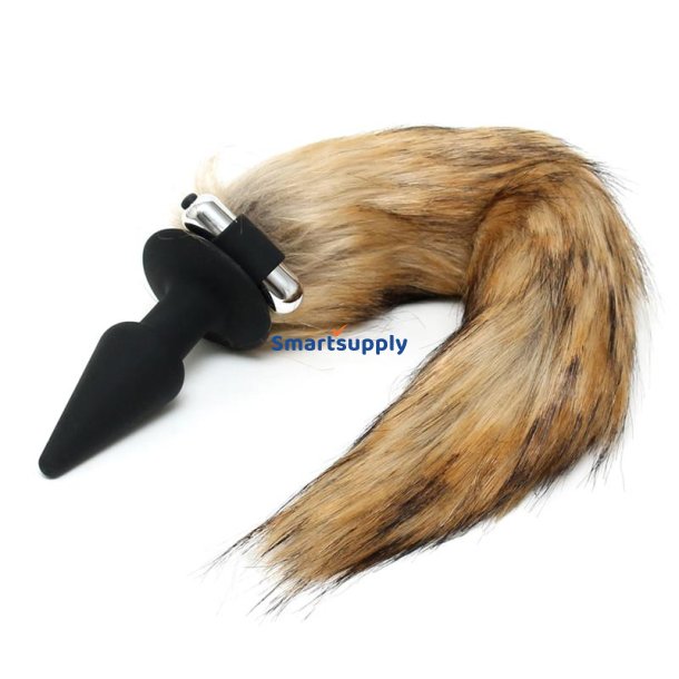 Vibrating Plug with Fox Tail