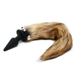 Vibrating Plug with Fox Tail