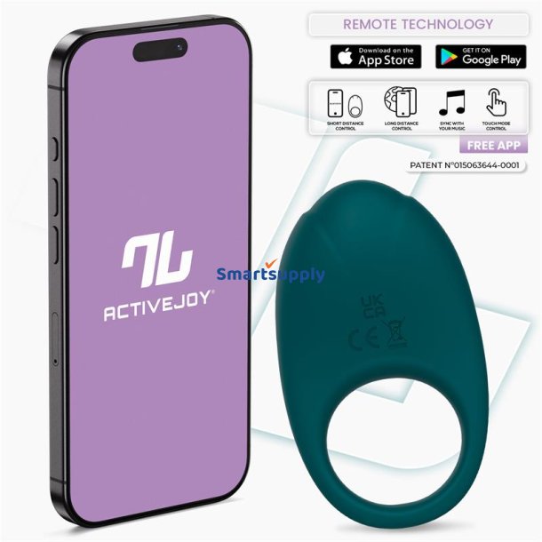 Ringo Vibrating Ring with App Unibody Green