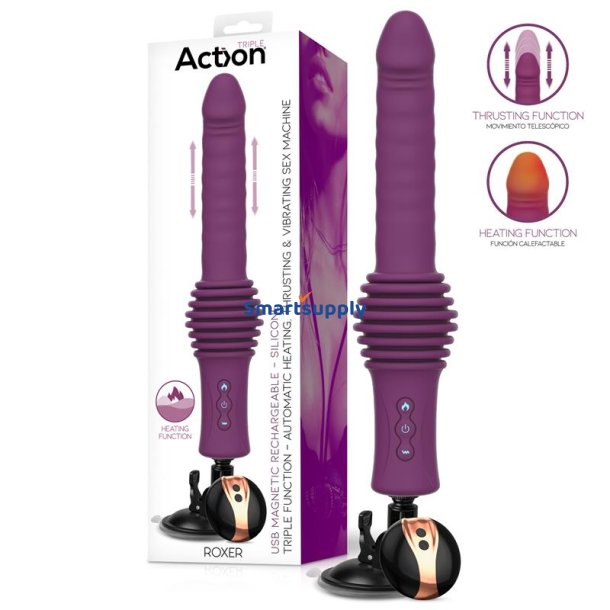 Roxer Heating, Thrusting and Vibrating Sex Machine with Remote Control