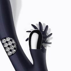 Royalspace Vibe with Rotating Tongues and 360 Internal Beads Blue