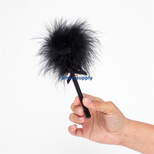 Secret Play Black Marabou Duster