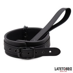 Set Collar and Leash Neoprene Black